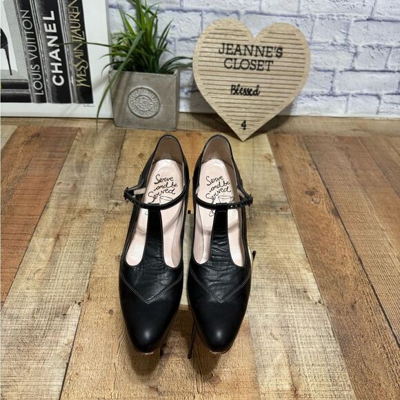 John Fluevog TeaPots Sencha Mary janes black leather size 10.5 - Picture 12 of 14